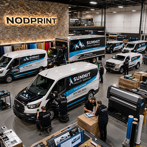 Logistics fleet full wrap